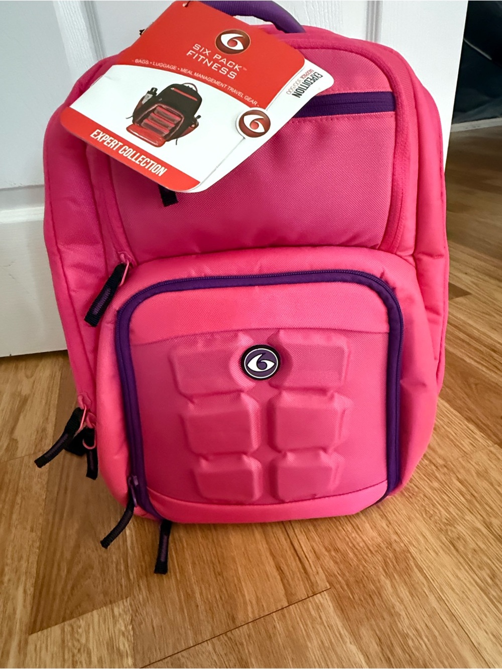 Fitness Pink Travel Backpack - Durable Pink Daypack